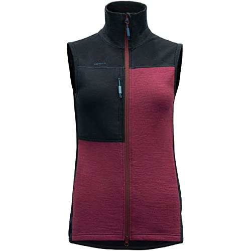 Devold Damen Nibba Merino Vest Weste, Ink/Beetroot, L von Devold