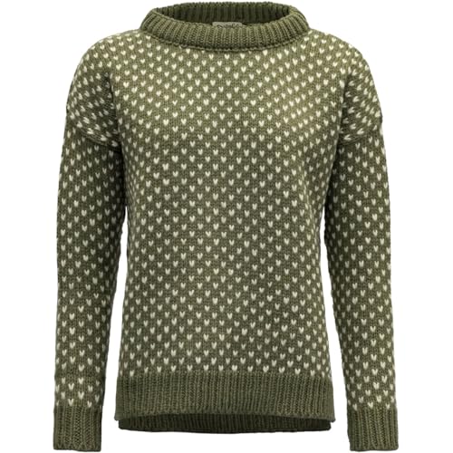 Devold Damen Nordsjø Wool Sweater Sweatshirt, Olivgrün, L von Devold