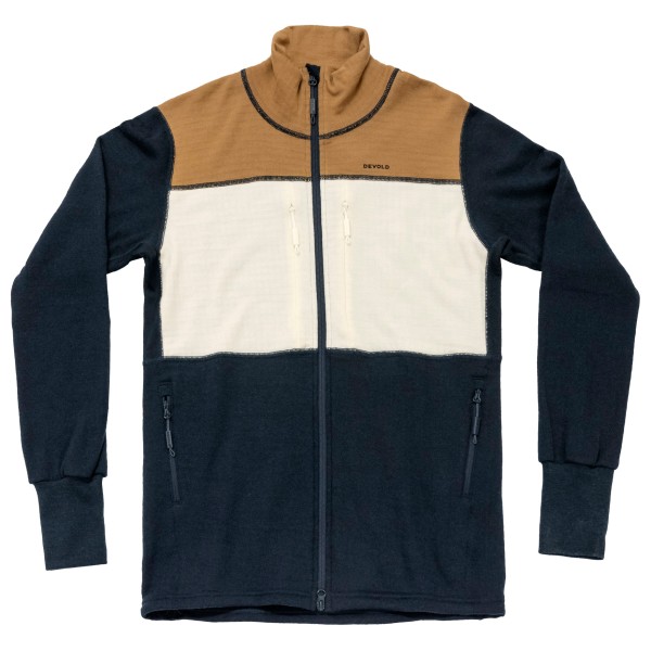 Devold - Egga Grid Merino Jacket - Merinojacke Gr L blau von Devold