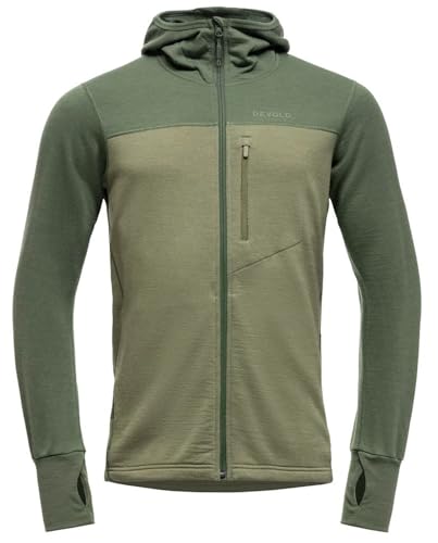 Devold Explorer Merino Hooded JKT Man, L, Forest/Lichen 421C von Devold