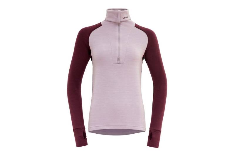 Devold Funktionsunterhemd EXPEDITION MERINO SILK ZIP Damen Zip-Langarmunterhemd - rosa/rot von Devold
