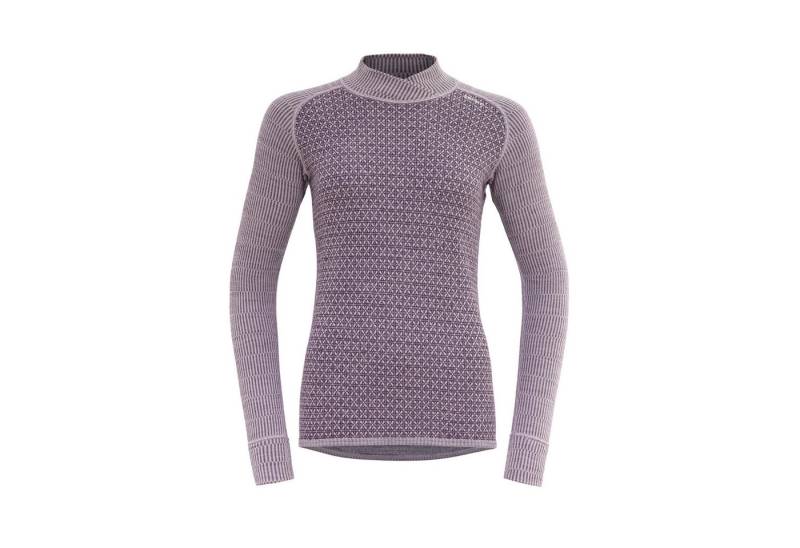 Devold Funktionsunterhemd KVITEGGA MERINO 230 CROSS NECK Damen Funktionsunterhemd lila von Devold