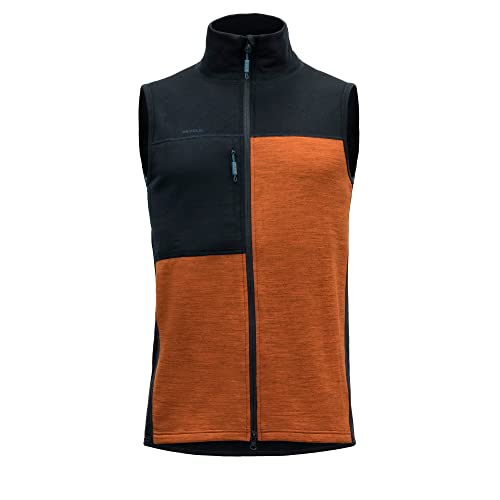 Devold Herren Nibba Merino Vest Weste, Ink/Flame, M von Devold