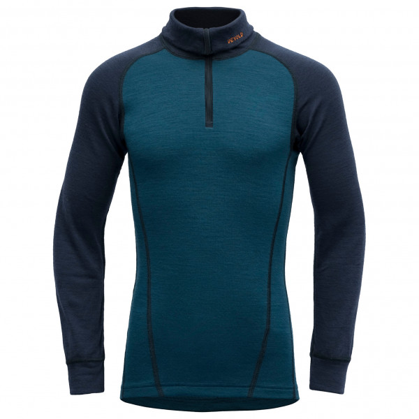 Devold - Junior Duo Active Merino Zip Neck - Merinounterwäsche Gr 10 Years blau von Devold