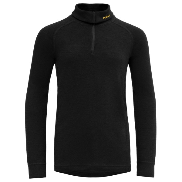 Devold - Junior Duo Active Merino Zip Neck - Merinounterwäsche Gr 12 Years schwarz von Devold