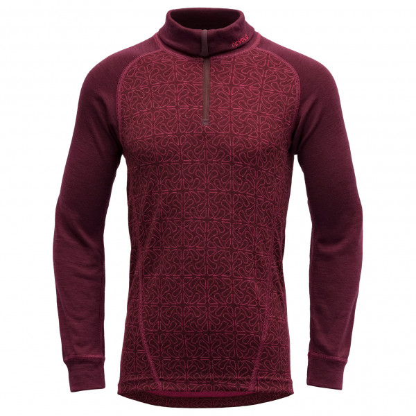 Devold - Junior Duo Active Merino Zip Neck - Merinounterwäsche Gr 14 Years rot von Devold