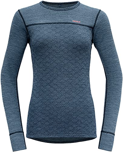 Devold Kvitegga Langarm Shirt Damen blau von Devold