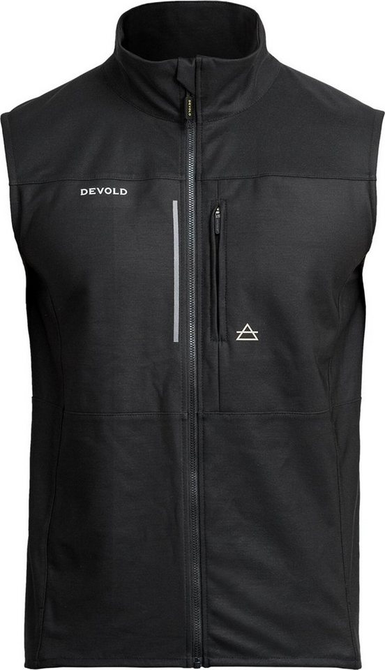 Devold Laufjacke RUNNING MERINO VEST Herren Lauf-Weste schwarz von Devold