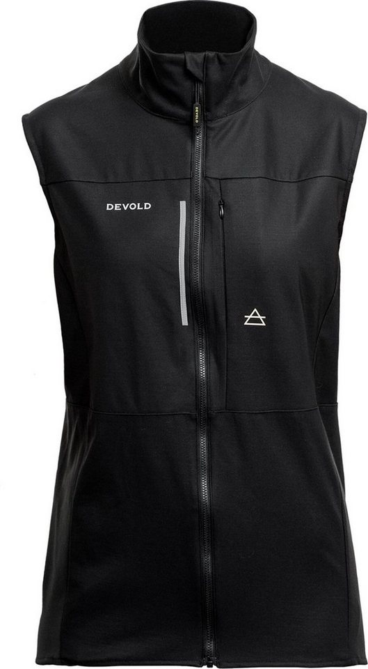 Devold Laufjacke RUNNING MERINO VEST WMN Damen Lauf-Weste schwarz von Devold