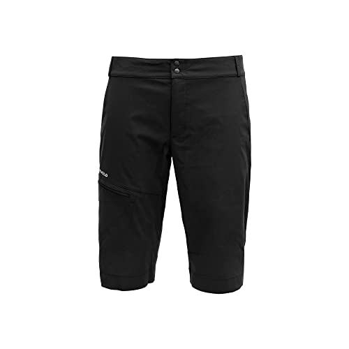 Devold M Heroy Shorts Schwarz - Merino Leichte funktionale Herren Merino Trekkingshorts, Größe L - Farbe Caviar von Devold