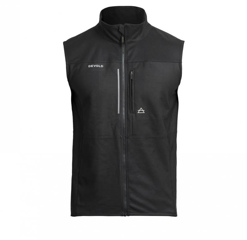 Devold M Running Merino Vest - Caviar - S von Devold