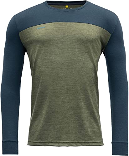 Devold Norang 150 Man Shirt, S, Lichen Melange/Night 404A von Devold