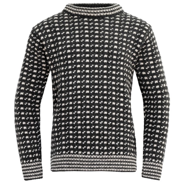 Devold - Original Islender Crew Neck - Wollpullover Gr M grau/schwarz von Devold
