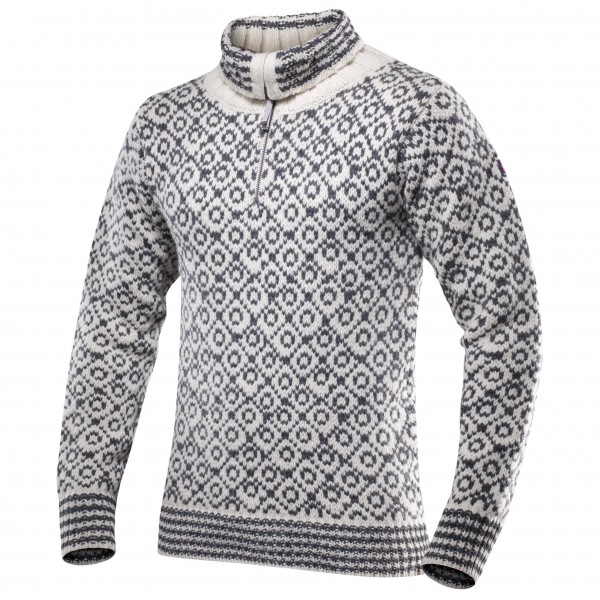 Devold - Svalbard Sweater Zip-Neck - Wollpullover Gr XS grau von Devold