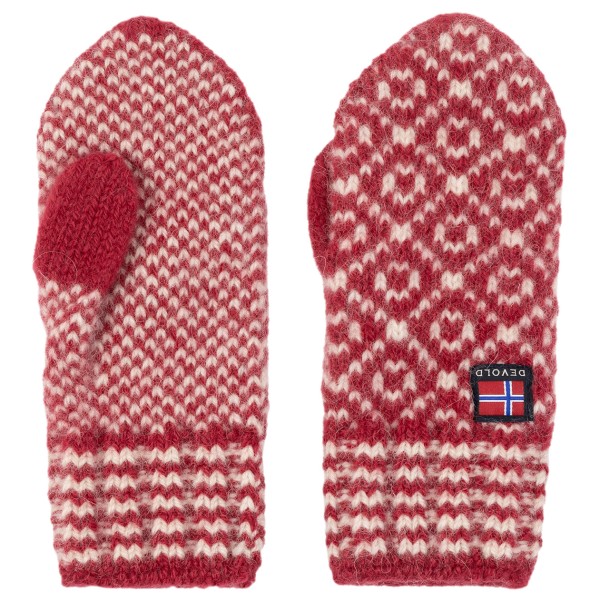 Devold - Svalbard Wool Mitten - Handschuhe Gr M rot/rosa von Devold