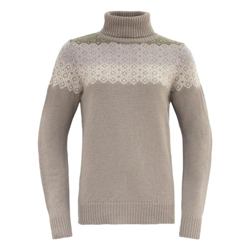 Devold Syvde Woman High Neck, M, Stone 684A von Devold