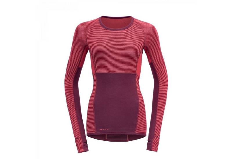 Devold Thermounterhemd TUVEGGA SPORT AIR Damen 2in1 Wende-Funktionsshirt rot von Devold