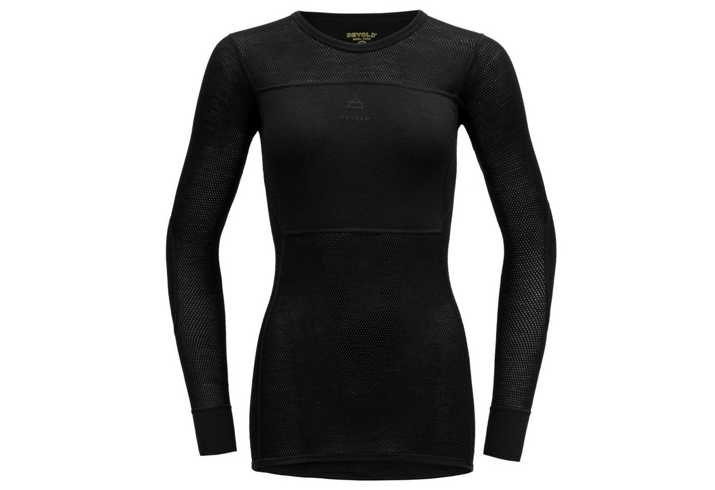 Devold Thermounterhemd WOOL MESH WOMAN SHIRT Damen Funktionsshirt /-Unterhemd schwarz von Devold