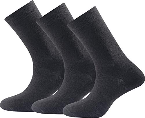 Devold Unisex Daily Medium 3pk Socken, schwarz, 36-40 von Devold