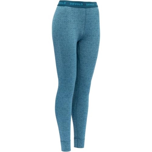 Devold W Duo Active Merino 210 Longs Blau - Merino Funktionelle Damen Merino Ganzjahres Unterhose, Größe XXL - Farbe Moo von Devold