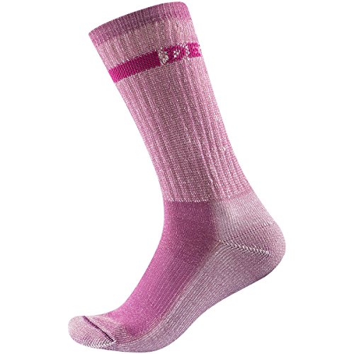 Devold W Outdoor Merino Medium Sock Pink - Merino Funktionelle komfortable Damen Merinowolle Outdoor Socken, Größe 35-37 von Devold