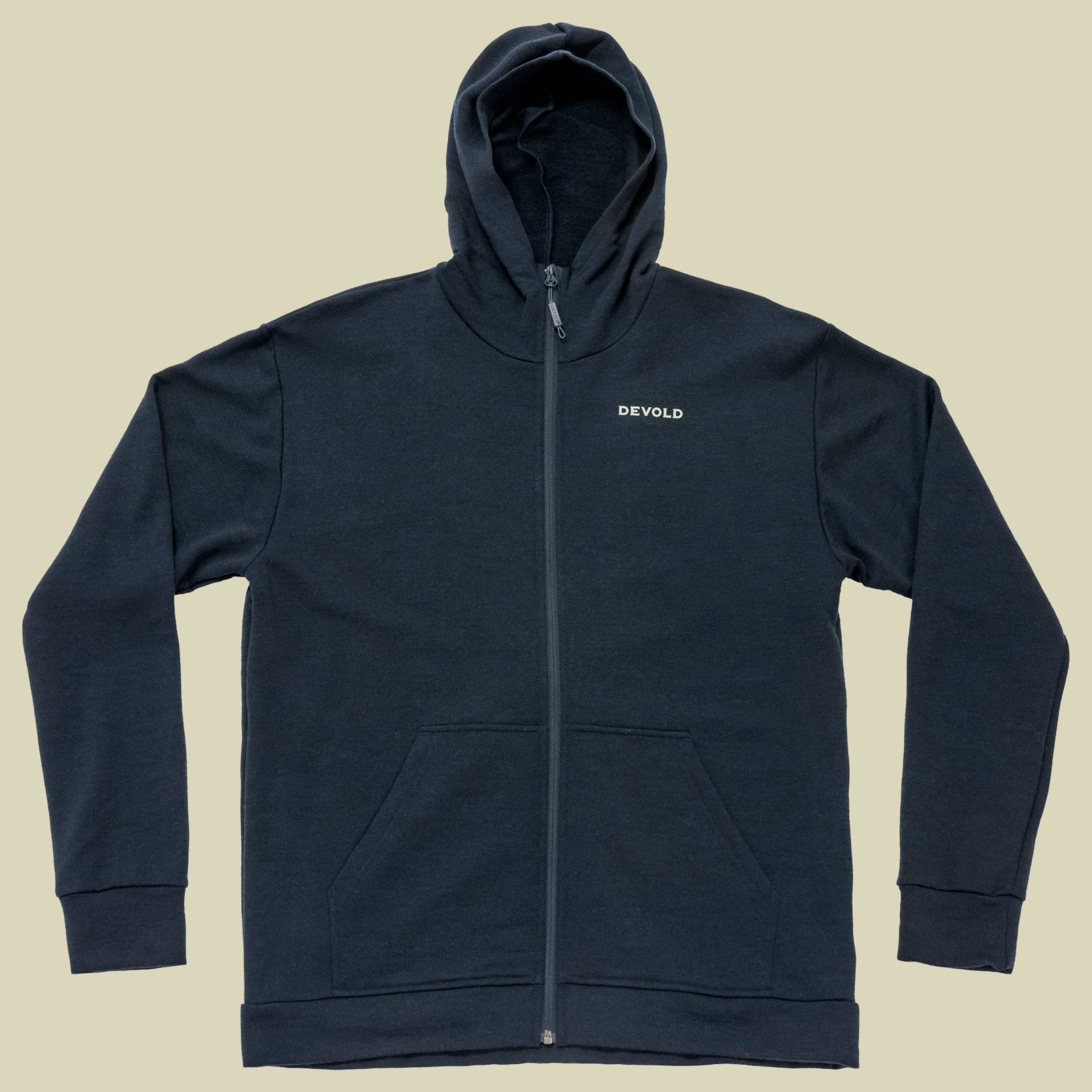 Everyday Zip Hoodie Man L schwarz  - ink von Devold