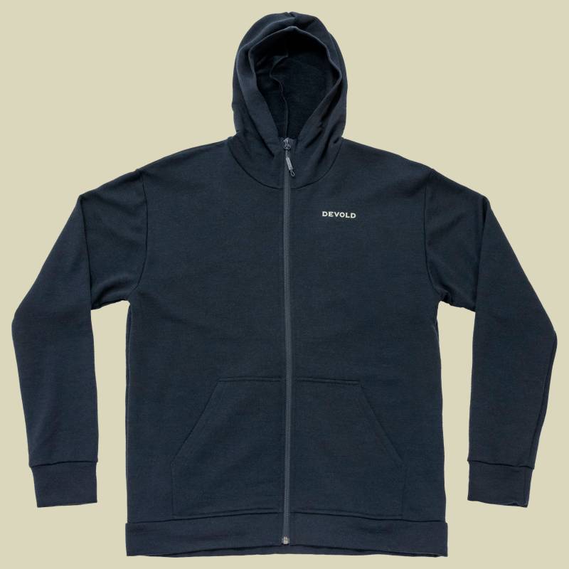 Everyday Zip Hoodie Man L schwarz  - ink von Devold