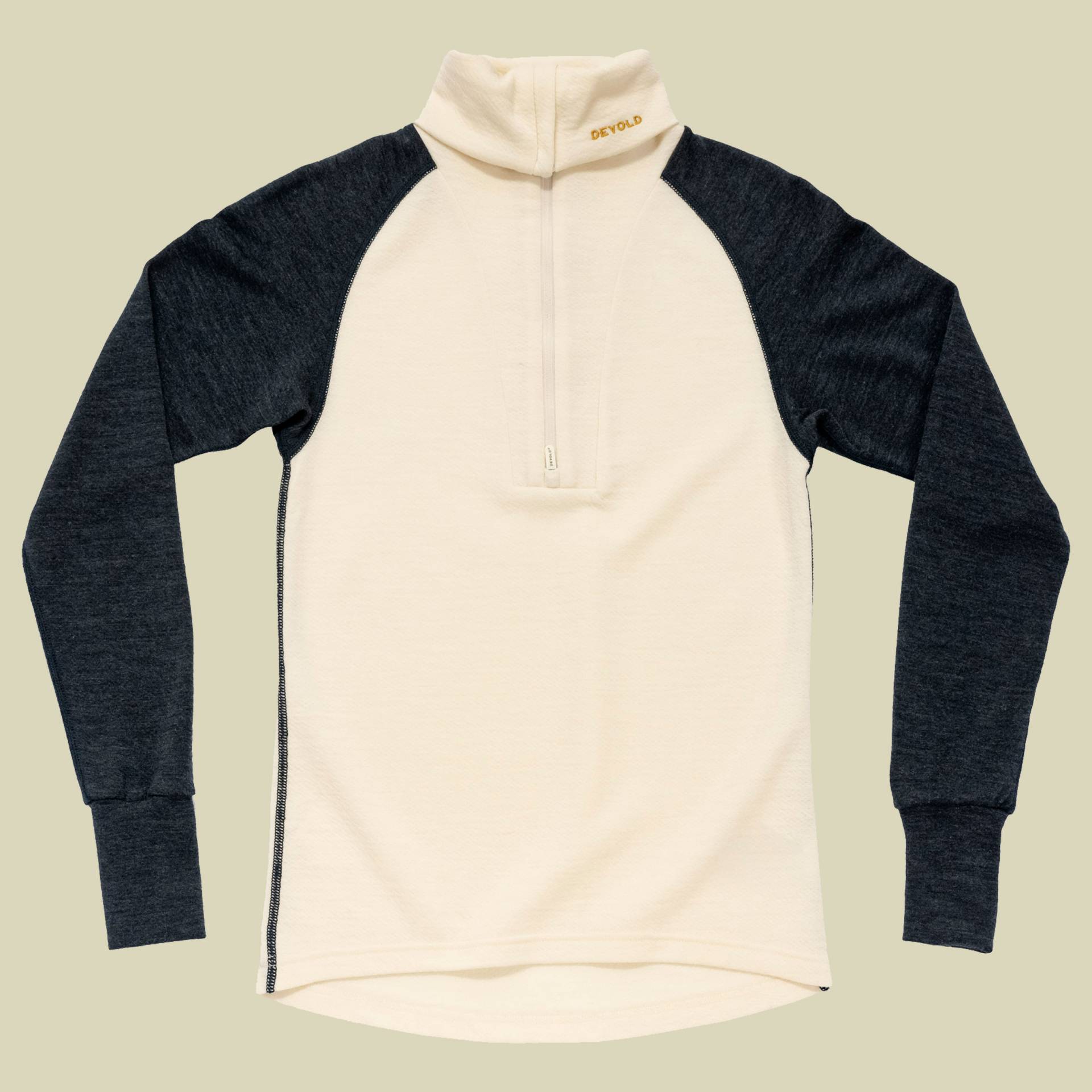 Expedition Merino Silk Zip Man S mehrfarbig - ink/offwhite von Devold