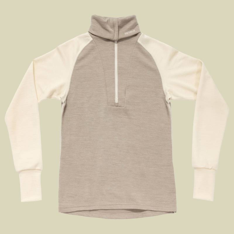 Expedition Merino Silk Zip Woman S grau - offwhite/stone von Devold