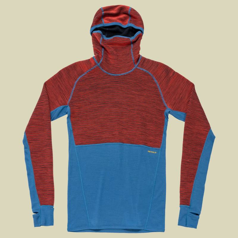 Tuvegga Merino Hoodie Man L mehrfarbig - cayenne von Devold