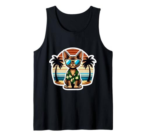 Devon Rex Katzenbesitzer Summer Vibes Urlaub Mama Lady Tank Top von Devon Rex Cat Owner Summer Vibes Vacation Products