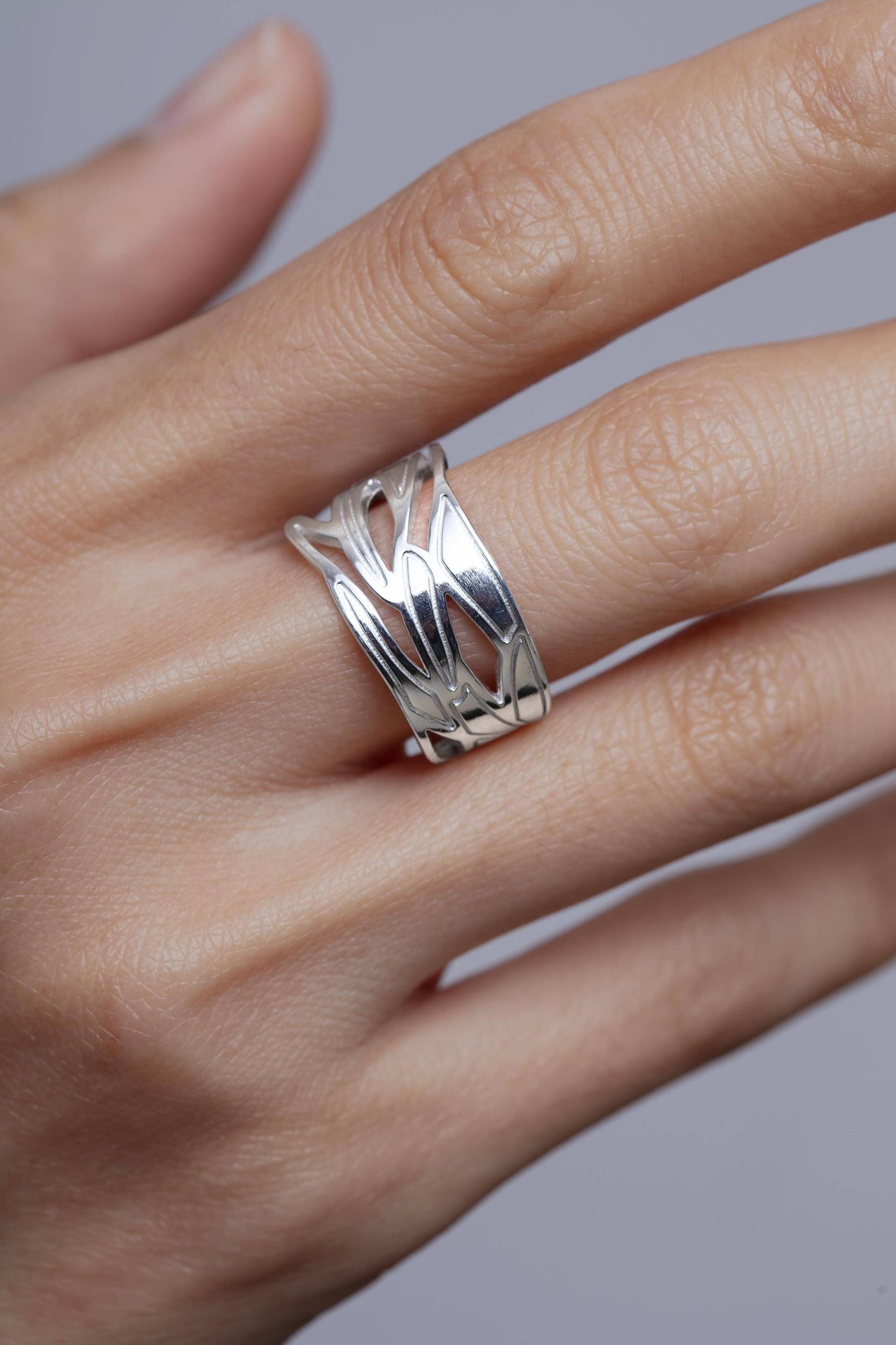 Sterling Silber Zweigring Nachtbaum Inspiriert Statement Band Sterling Silber Zweigring Nachtbaum Inspiriert Statement Band von DewDesignStore