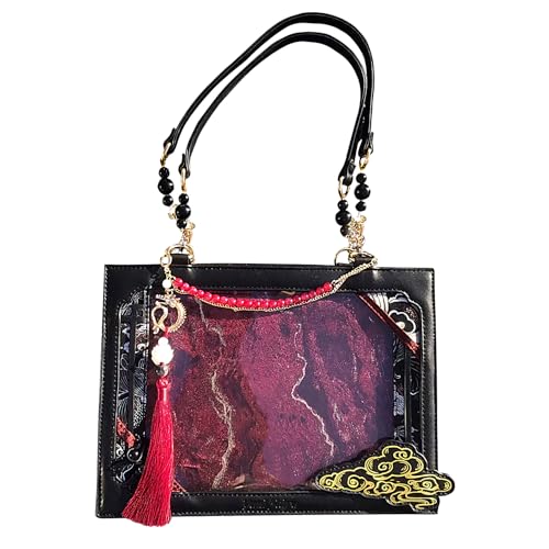 Dewireaey Retro Damen Handtasche - Tägliche Freizeittasche für den Stadtalltag,Ästhetische Umhängetasche für Reisen Urlaub Verabredungen Spaziergänge Einkäufe und Urlaubsfotos von Dewireaey