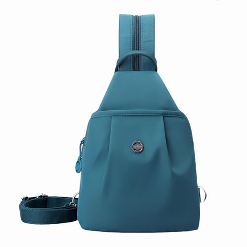 Dewppxi Wasserdichte 2-Wege-Pendlertasche, Wandelbarer 3-in-1-Reiserucksack, Diebstahlsichere Reisetasche mit mehreren Fächern, Oxford Mini Brusttasche für Sport, Arbeit, Outdoor, Wandern (Blau) von Dewppxi