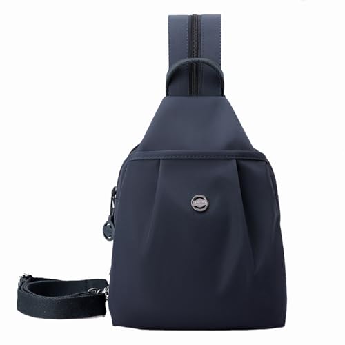 wasserdichte 2-Wege-Pendlertasche, Wandelbarer 3-in-1-Reiserucksack, Diebstahlsichere Reisetasche mit Mehreren Fächern, Oxford Mini Brusttasche für Sport, Arbeit, Outdoor, Wandern (Marineblau) von Dewppxi