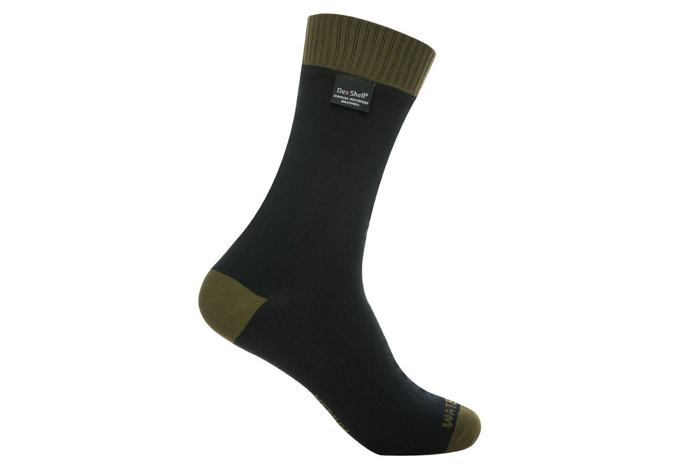 DexShell Wandersocken Thermlite (wasserdicht) schwarz/olivegrün - 1 Paar von DexShell