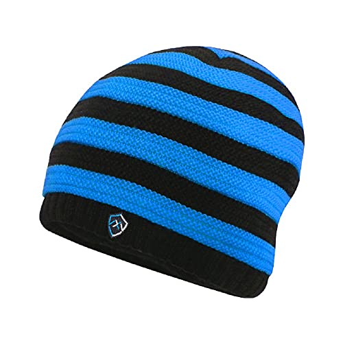 DexShell Kinder Tanglo Thermo-Beanie, wasserdicht, gestreift, Blau, blau, One size von Dexshell