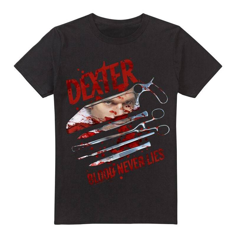 Dexter Blood Never Dies T-Shirt schwarz in 4XL von Dexter