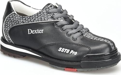 Dexter Herren SST 8 Pro Bowlingschuhe - Schwarz/Grau 9,5 von Dexter