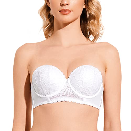 Deyllo Push-Up Trägerloser BH Damen mit Spitze und Bügel - Multiway für Verschiedene Outfits von Deyllo