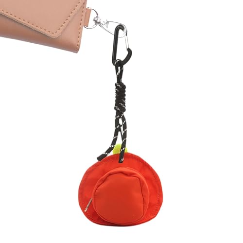 Dfstvup Netter Münzbeutel, Schlüsselbeutel | Hut geformte kleine Beutelschlüsselbund - Key Earphone Storage Taschenbeutel, Rucksackschlüsselringanhänger von Dfstvup