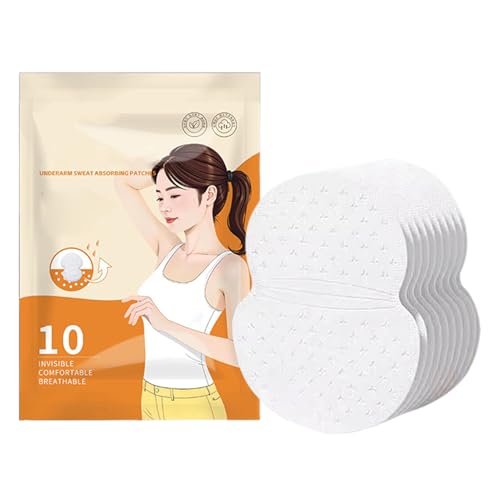 Achselhöhlen-Schweißpolster für Frauen und Männer, 10-fache Antitrspirant-Absorptionsgeruchsblocker-Pads, Achselhöhlenkleid-Schweißschutz, leicht zu bedienende, ultradein und diskret unter Kleidung fü von Dgayaeic