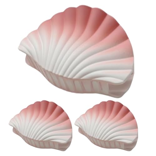 Dgayaeic Mädchen Klammerhaarspangen | Muschelform Dickes Haar Haarklammern | 3er Set Tägliche Mode Verlauf Für Schule Reise Veranstaltungen Outdoor von Dgayaeic