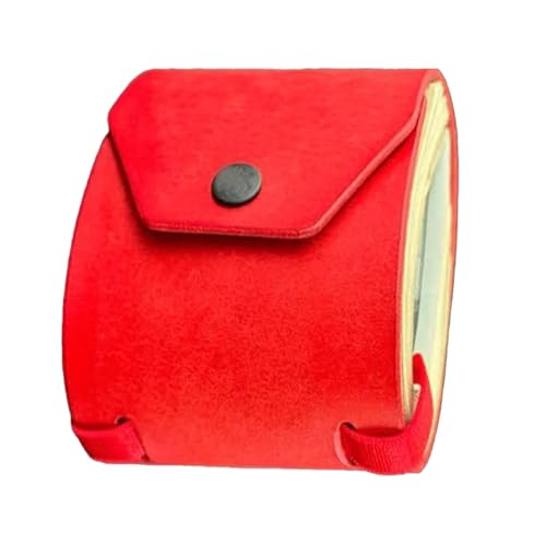 Dgayaeic The Cash Wrap Wallet, Leather Wallet Storage Bag, Slim Money Organizer with Magnetic Clasp, Compact Design, Premium Leather Craftsmanship Versatile Use for Both Men and Women, rot, Refer to von Dgayaeic