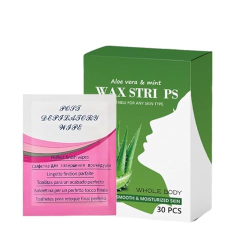 Waxing Strips, Body Wax Strips, Hair Remover Epilating Kit, 30Pcs Complete Hair Removal Solution, Easy to Use and Convenient, Gentle on Skin, Perfect for Brazilian Waxing Men and Women Waxing Strips, Body Wax Strips, Hair Remover Epilating Kit, 30Pcs Complete Hair Removal Solution, Easy to Use and Convenient, Gentle on Skin, Perfect for Brazilian Waxing Men and Women von Dgayaeic