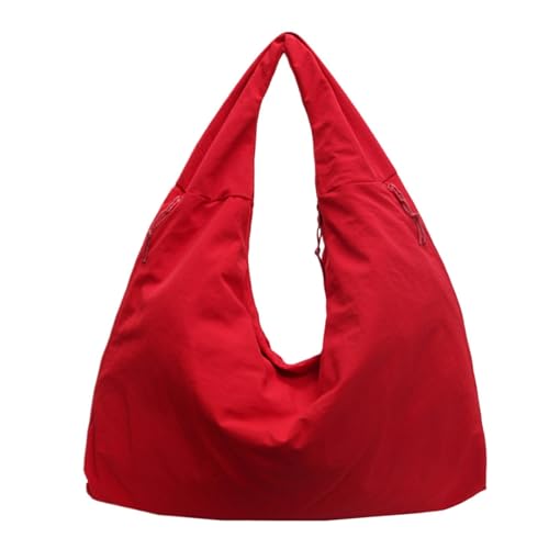 Womens Tote Bag, Solid Color Textured Draped Tote Bag, Ladies Shoulder Bag Large Capacity, Nylon Textured Draped Shoulder Bag Stylish And Versatile Design For College School Work Travel Shopping von Dgayaeic