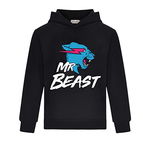 Berühmte YouTube Youtuber Gamer Esprots Logo Print T-Shirt Hoodies für Jungen, schwarz 1, 9 - 10 Jahre von Dgfstm