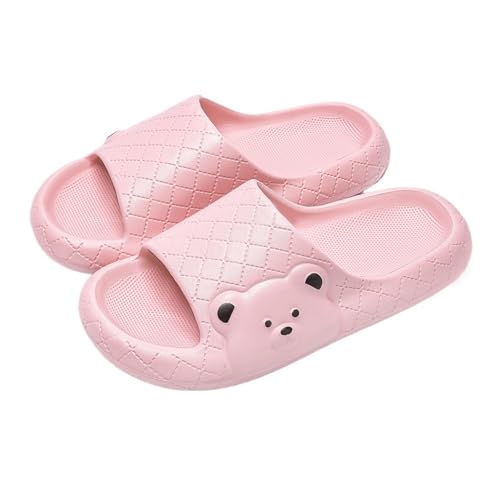 Dh2yjnbf3 Badezimmerschuhe for Damen und Herren, weiche, bequeme, rutschfeste Sommer-Duschpantoffeln, leichte Hausrutschen for Pool und Strand(Pink,Alpha Small) von Dh2yjnbf3