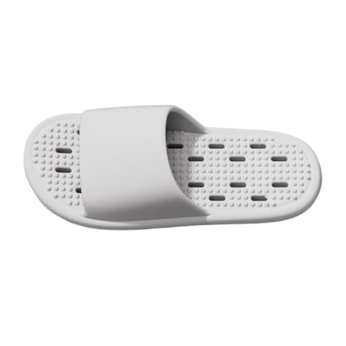 Dh2yjnbf3 Duschschuhe for Damen und Herren, schnelltrocknende Massage-Pool-Strand-Hausschuhe, rutschfeste Sommer-Haussandalen mit Abflusslöchern(Grijs,Alpha X-Large) von Dh2yjnbf3