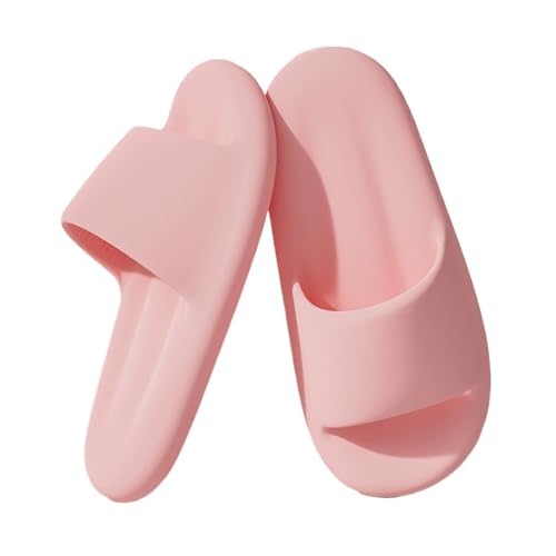 Dh2yjnbf3 Duschwolken-Slides for Damen und Herren, rutschfeste Hausschuhe mit dicker Sohle, weiche, leichte Badeschuhe for drinnen und draußen(Pink,Alpha Large) von Dh2yjnbf3